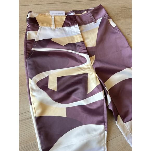 House of Sunny High-rise Highway-print Flared Trousers - Picture 13 of 16